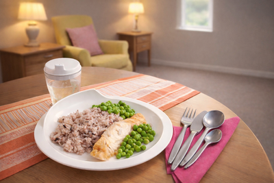 tableware for dementia care, harfield components