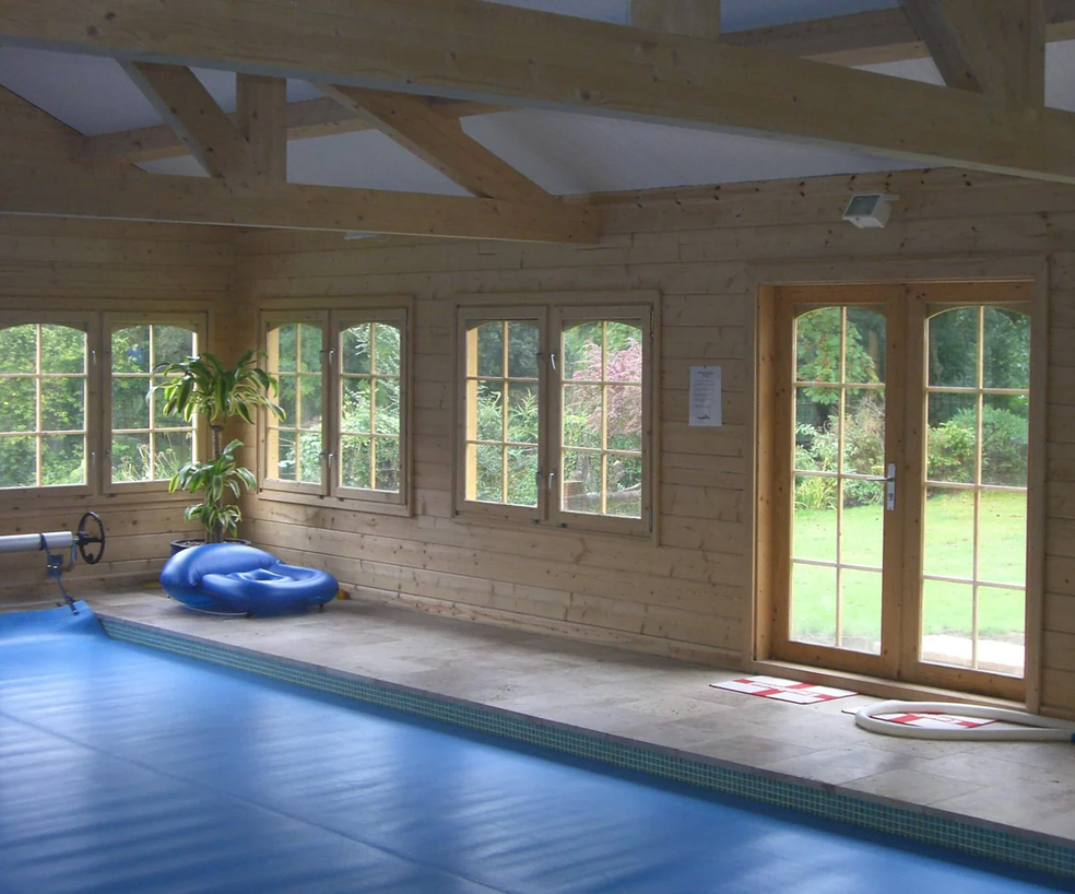 Commercial Log Cabin Swimming Pool Enclosure in Market Rasen