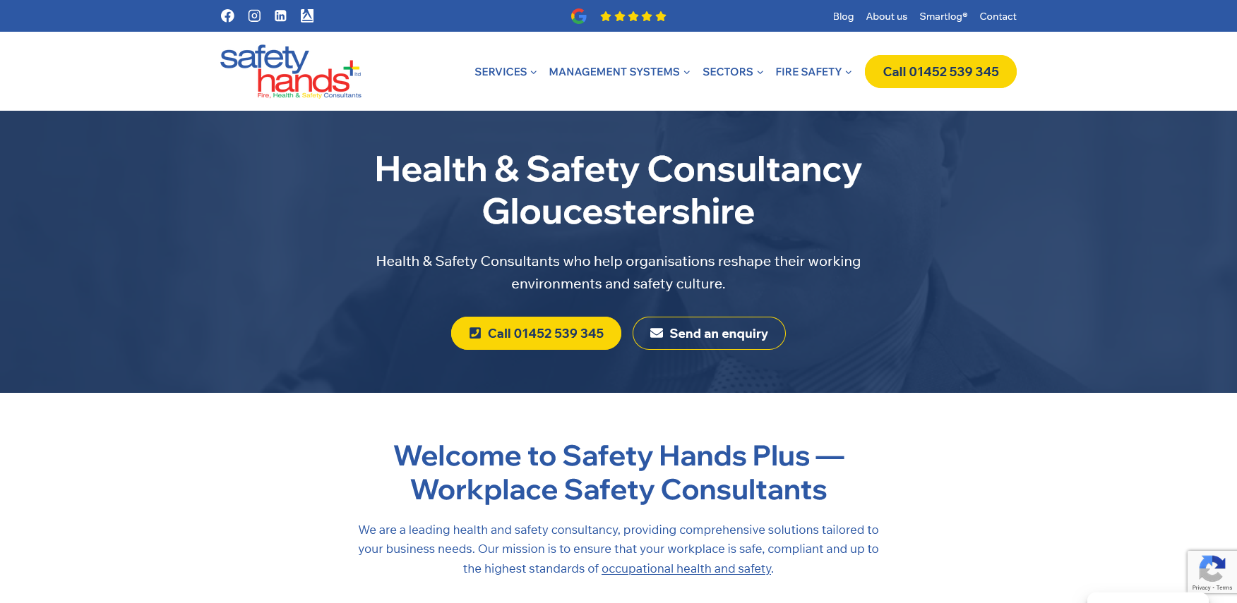Safety Hands Plus Website Screenshot 001