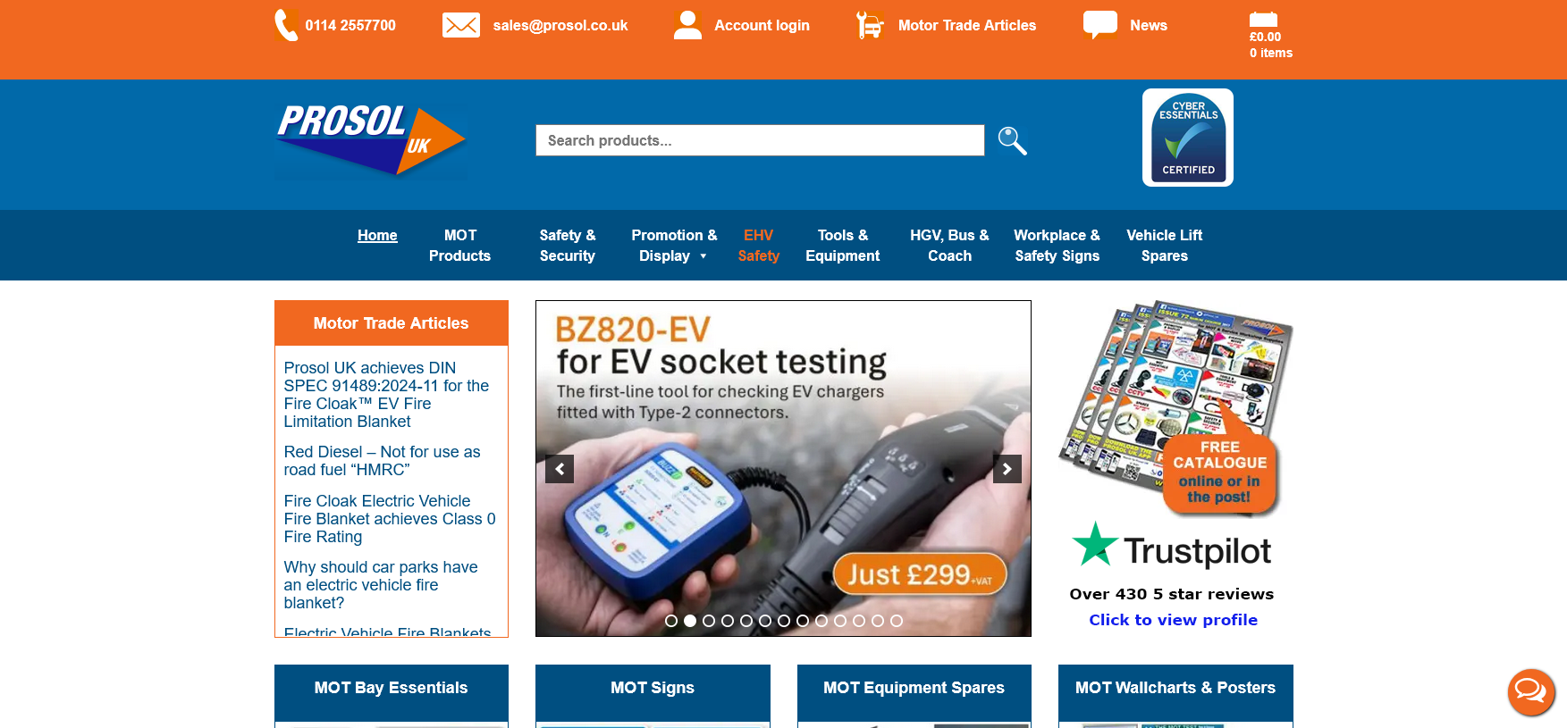 Prosol UK Ltd  Website Screenshot 001