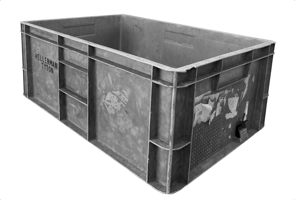 USED 44 Litre Heavy Duty Stacking Plastic Euro Container Box