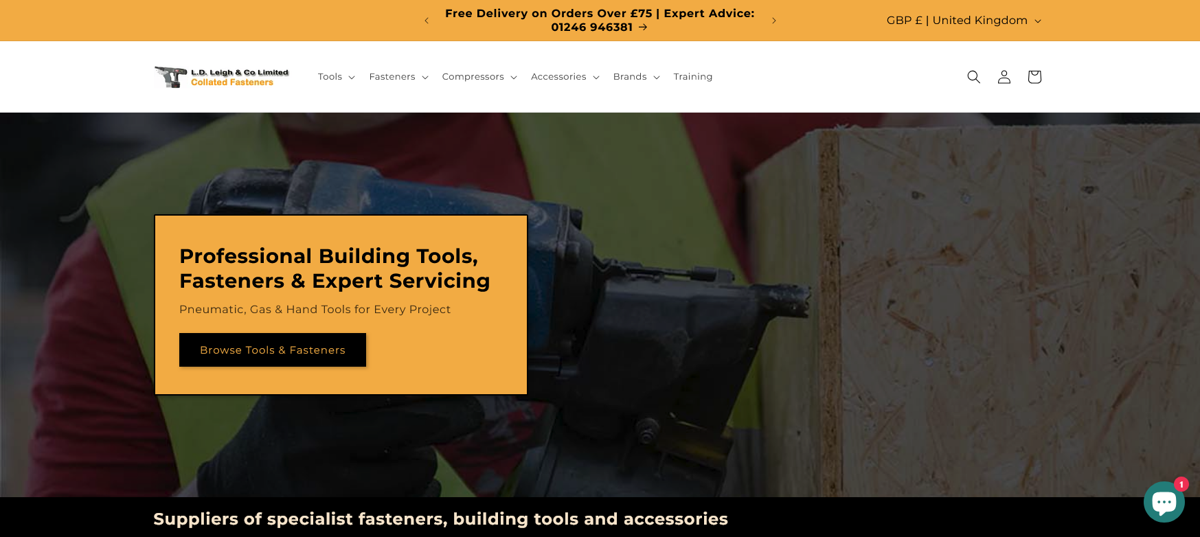 LD Leigh & Co Ltd Website Screenshot 001