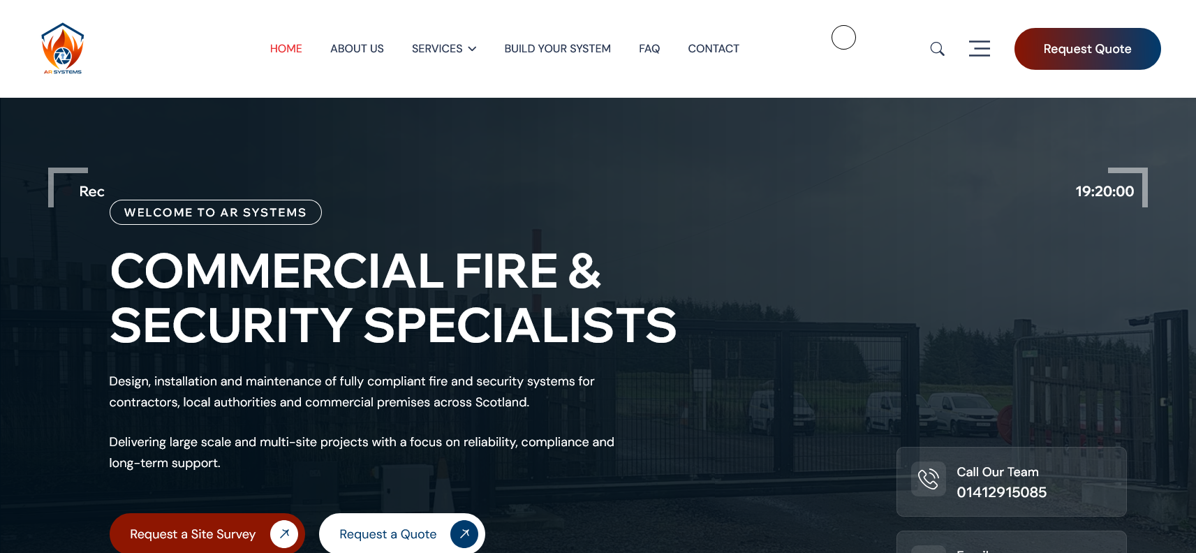 AR SYSTEMS Website Screenshot 001