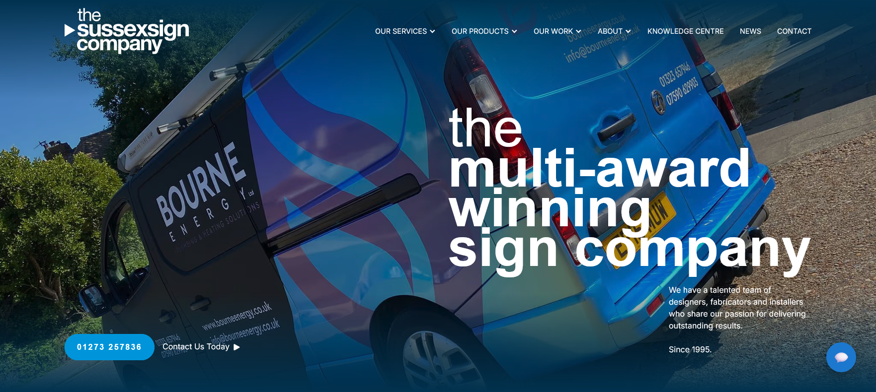 The Sussex Sign Company Ltd Website Screenshot 001