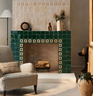 Zellige tiles continue to shape  statement walls in interior design
