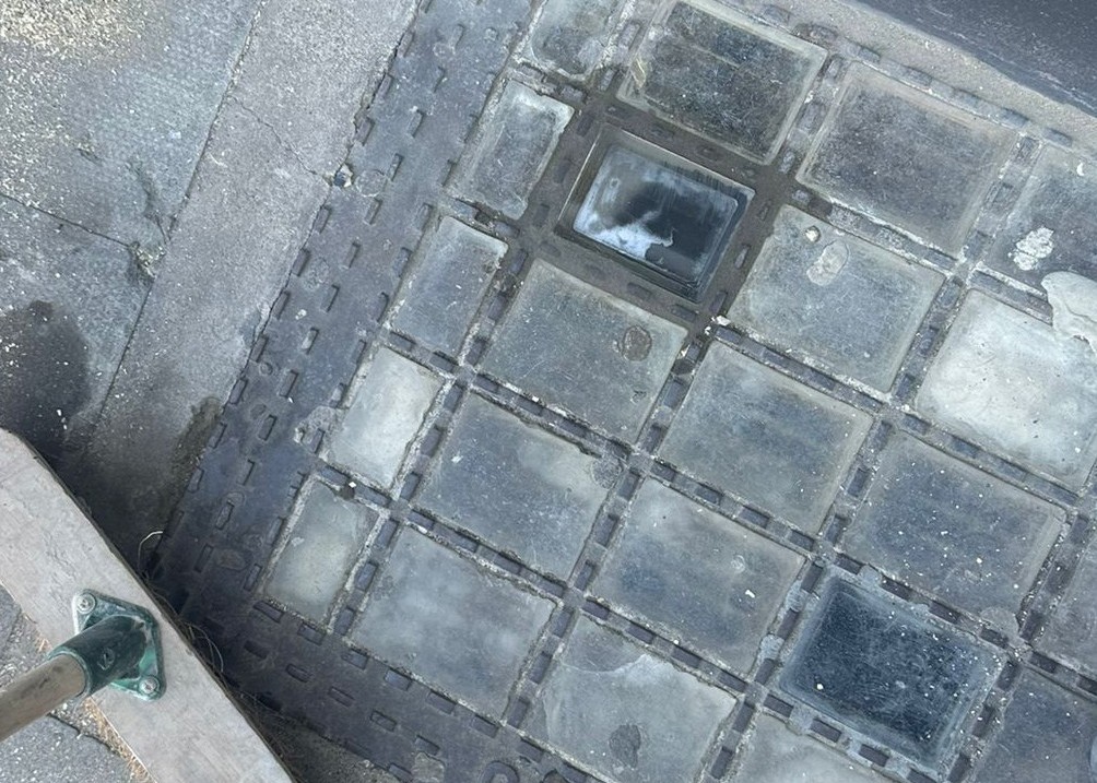 Damaged Pavement Light Glass Lens in Bedfordshire