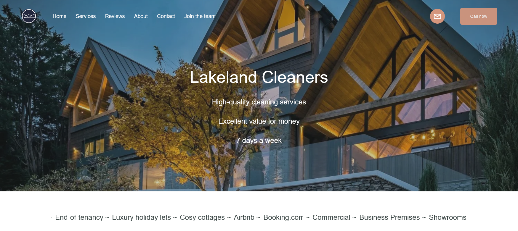 Lakeland Cleaners Ltd Website Screenshot 001