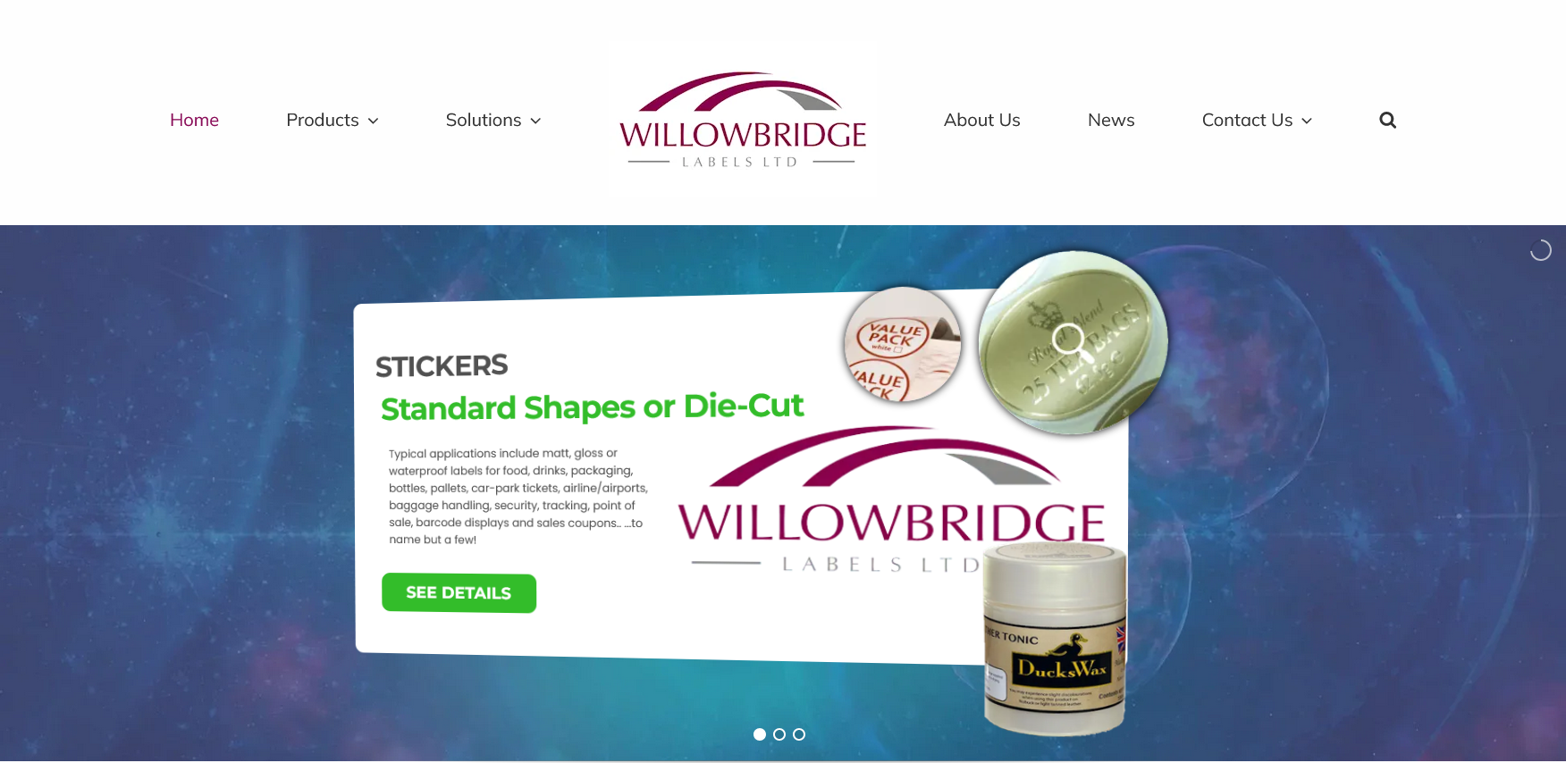 Willowbridge Labels Ltd Website Screenshot 001