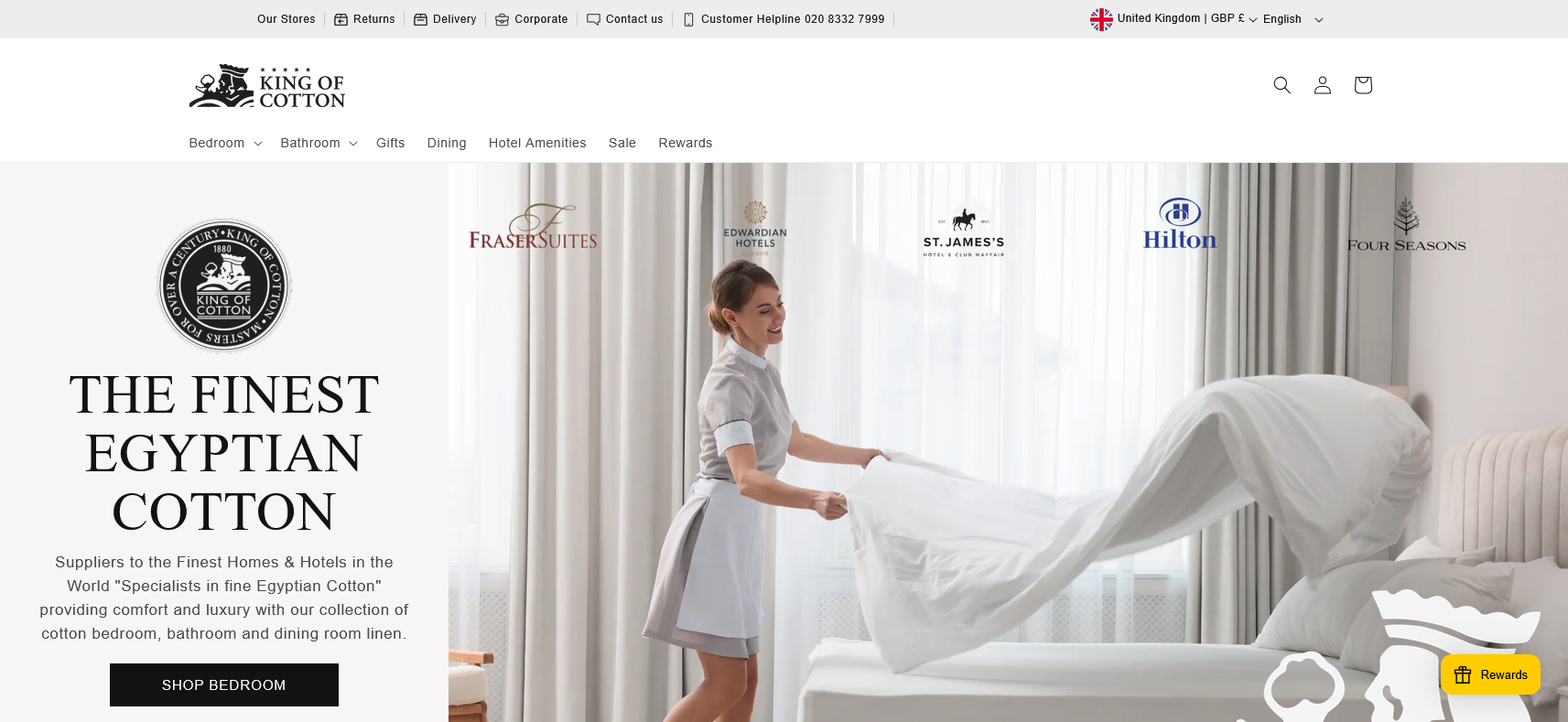 King of Cotton Website Screenshot 001