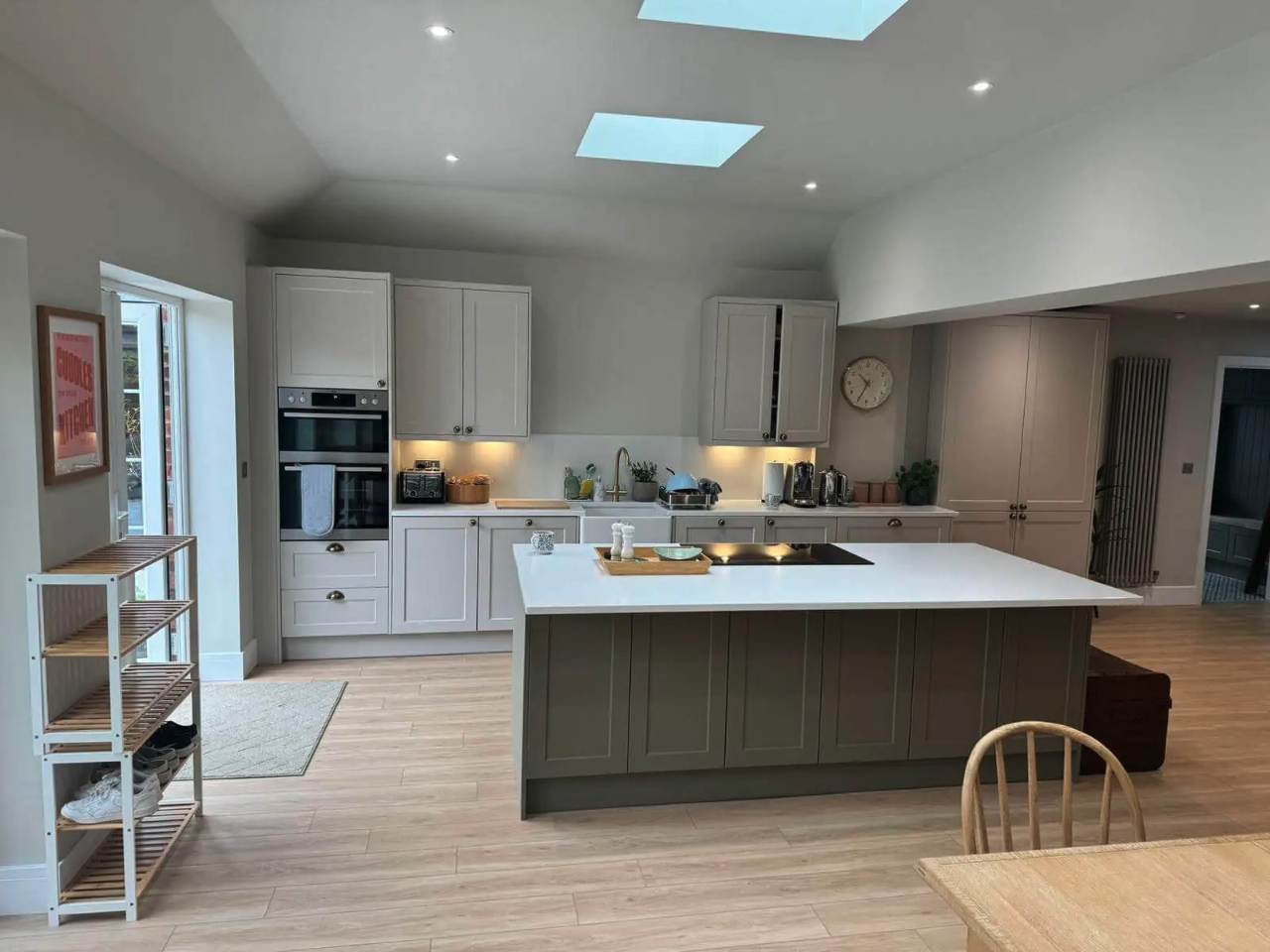 Kitchen and living area