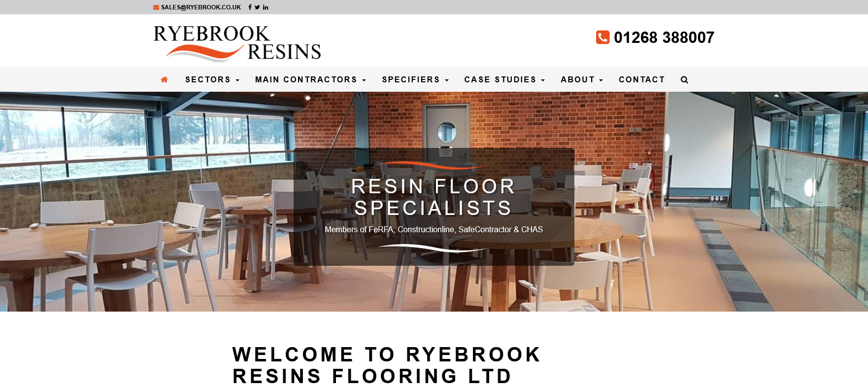 Ryebrook Resins Ltd Website Screenshot 001