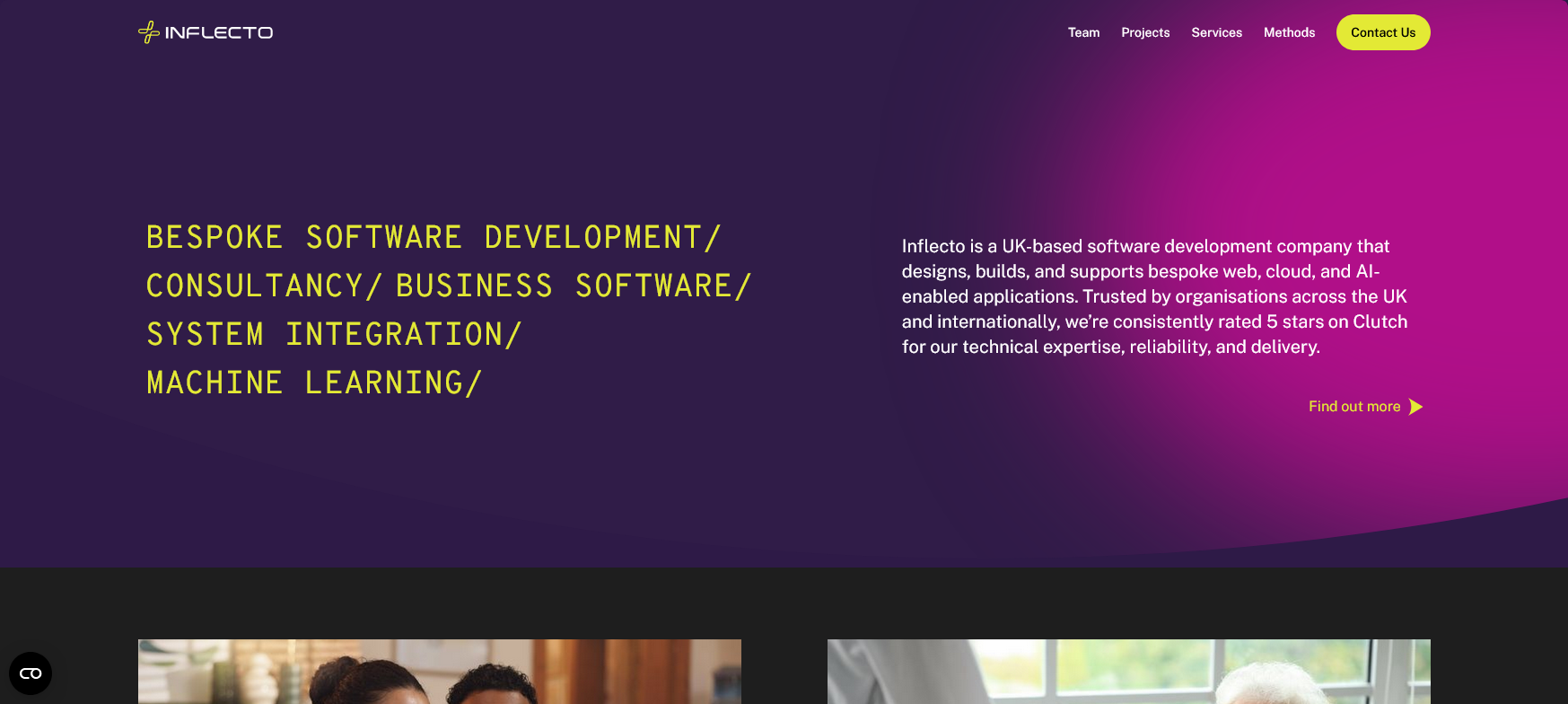 Inflecto Systems Website Screenshot 001