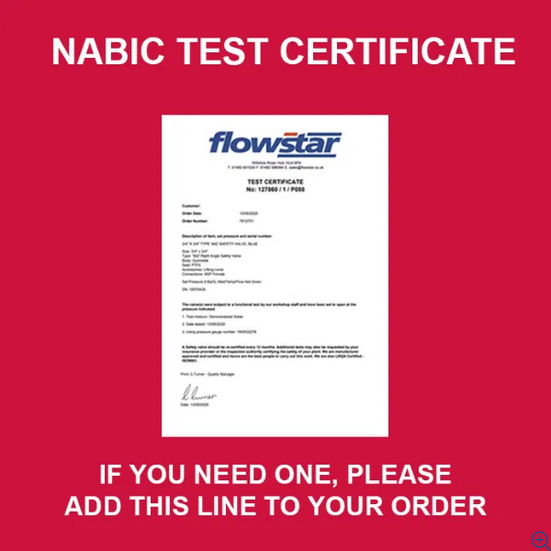 NABIC Pressure Test Certificate (FREE)