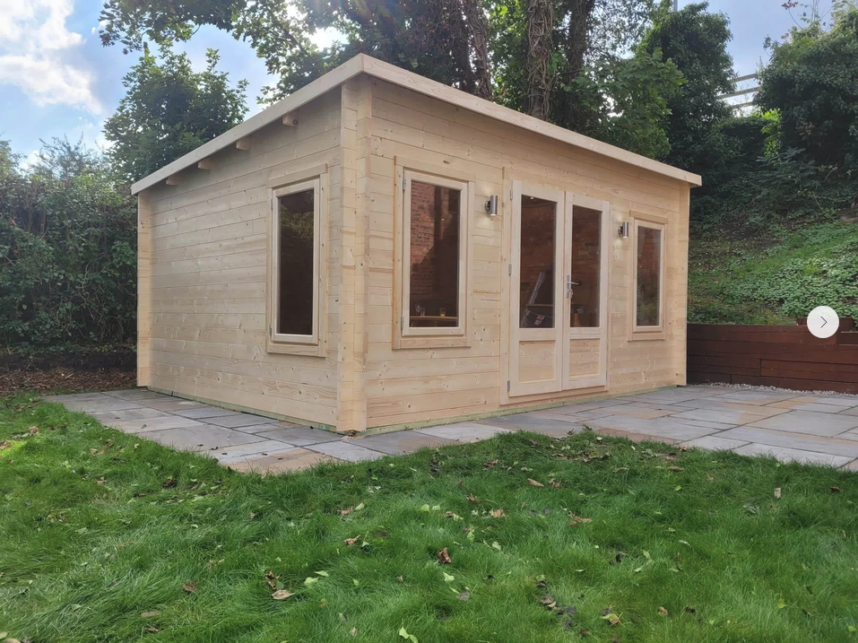 Commercial Log Cabin TORINO PENT 5m x 4m in Lincolnshire