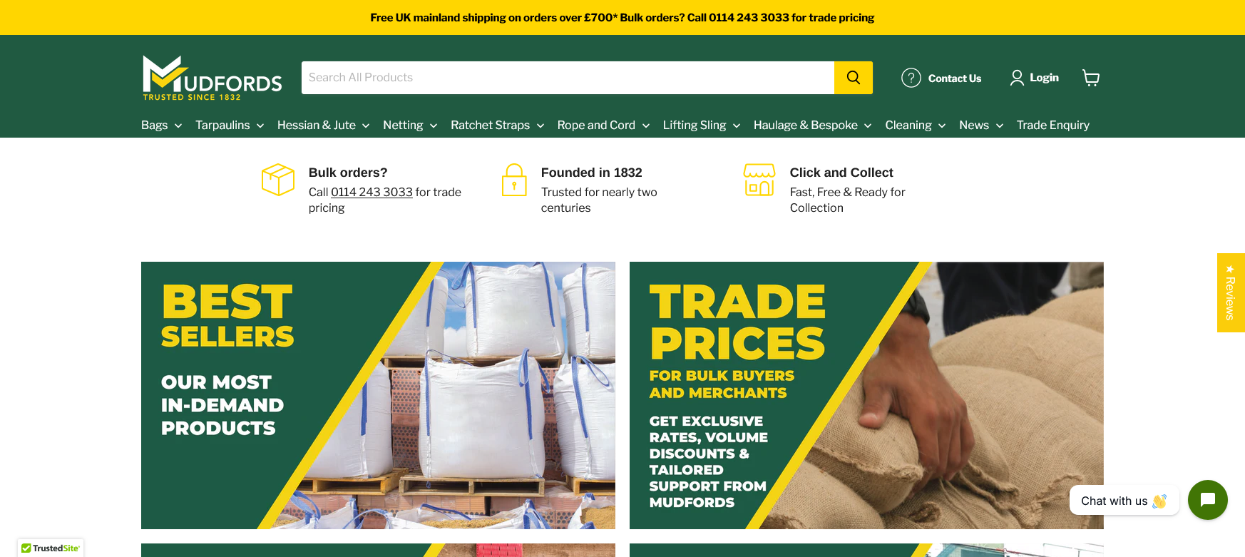 Mudfords Ltd Website Screenshot 001