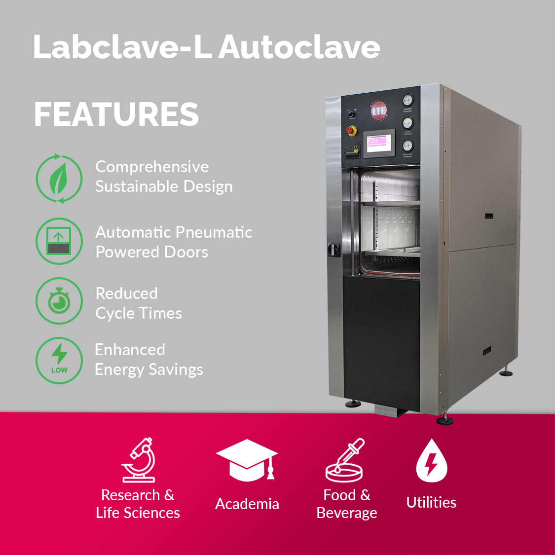 LTE Scientific Introduces More Sustainable and Efficient Labclave-L Autoclave