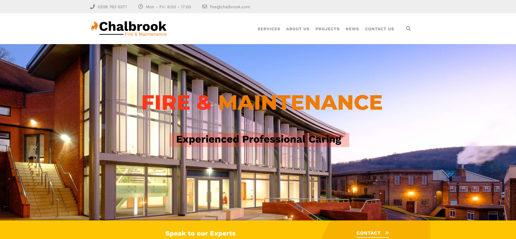 Chalbrook Website Screenshot 001